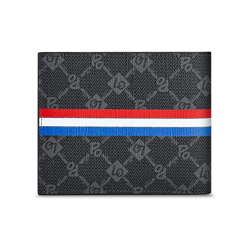 WilliamPOLO Printed PVC Cropped Wallet Money Clip Men's-1