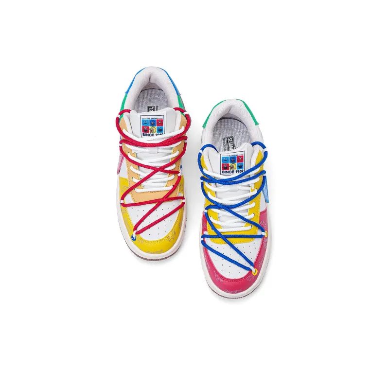 SESAME STREET Slip Resistant, Abrasion Resistant, Breathable Low Top Skateboard Shoes Unisex-8