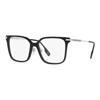 Burberry Acetate Metal Irregular Shape Eyeglass Frames Women's Black