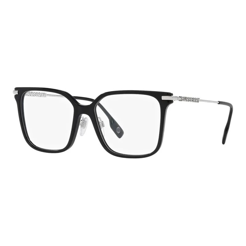 Burberry Acetate Metal Irregular Shape Eyeglass Frames Women's Black-0