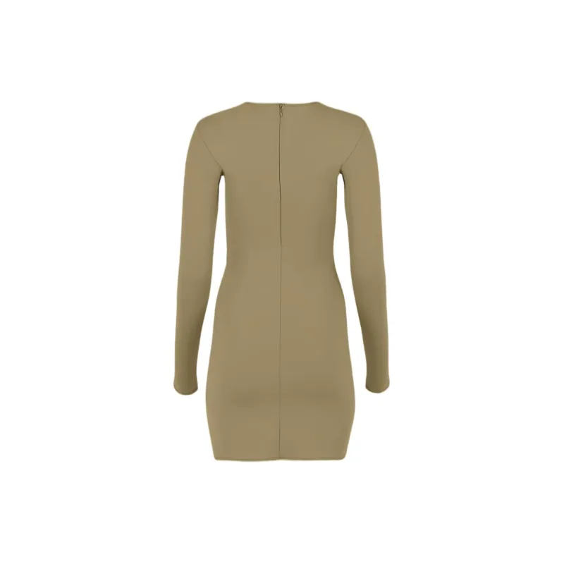 Entire Studios FW23 Long-Sleeved Dresses Women's Khaki-1