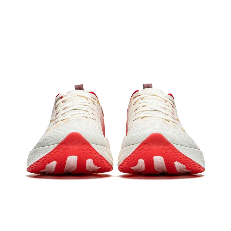 LiNing Super Light 21 Cushioning, Slip Resistant, Abrasion Resistant, Breathable Low Top Running Shoes Men's White Red-3