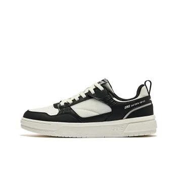 Erke Pioneer Anti Slip Wear Resistant Low Top Skateboard Shoes Men's Microcrystal White/Jet Black