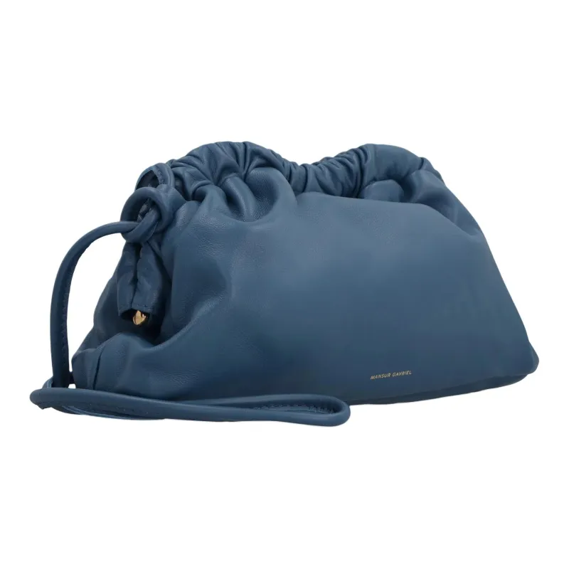 MANSUR GAVRIEL Lambskin One Shoulder Crossbody Clutches Mini Women's Blue-1