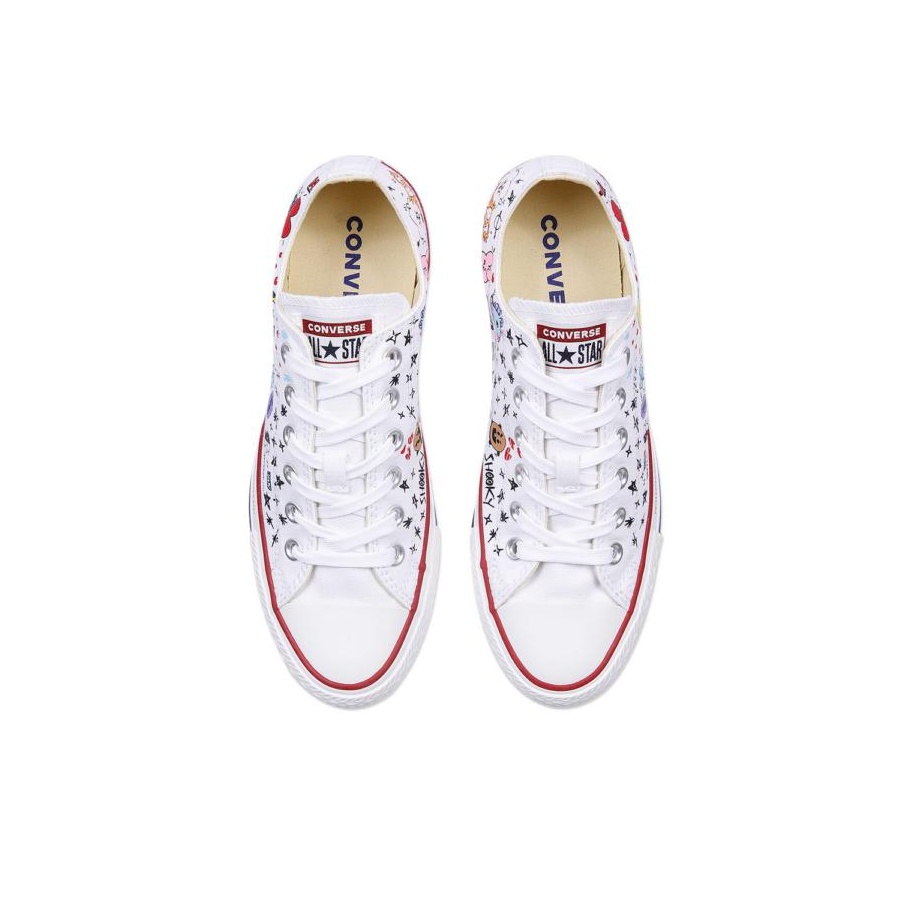Converse Chuck Taylor All Star Ox BT21 White Women's - POIZON