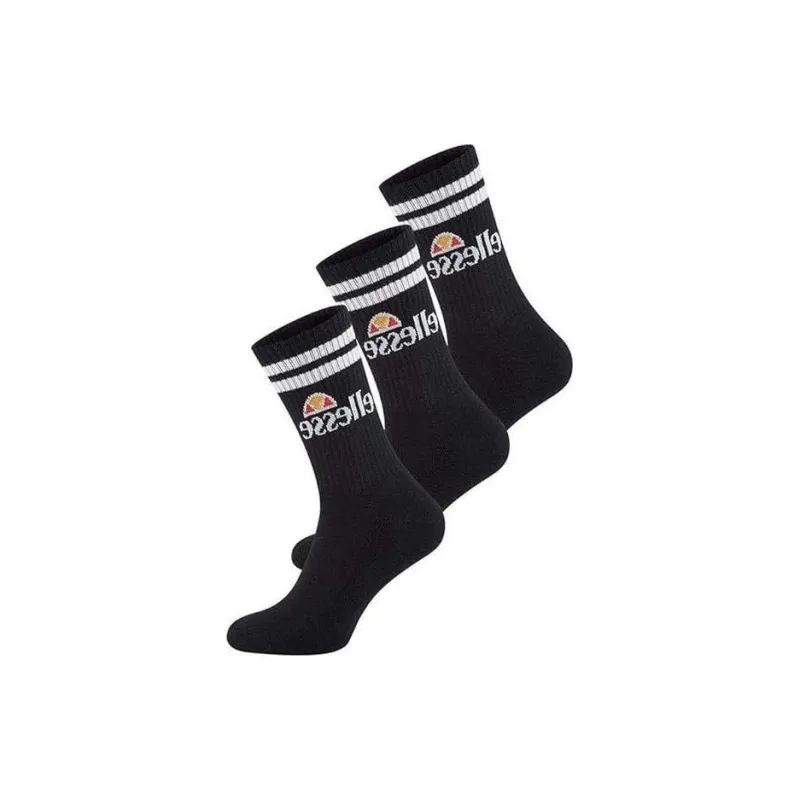 Ellesse FW23 Mid Calf Socks Women's 3 Pack Black-1