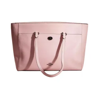 COACH Folio Leather Tote Bag Shopping Bag Handbag Shoulder Bags Large Size Women's Bronze Multicolor