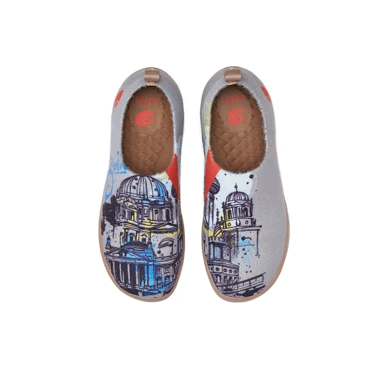 U.IN Painted Travel Shoes Toledo 1 German Silhouette Collection Low-Top Casual Shoes Unisex-5