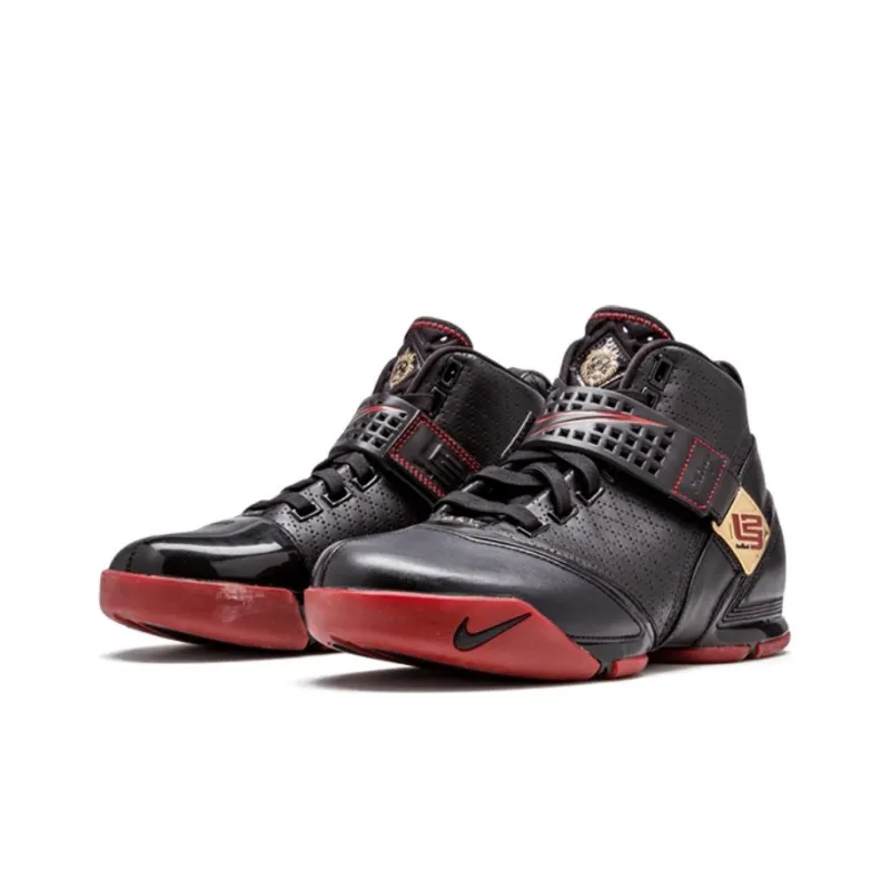 Nike LeBron 5 Black Crimson Metallic Gold-1