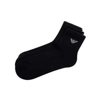 EMPORIO ARMANI FW23 Mid Calf Socks Men's 3 Pack Black