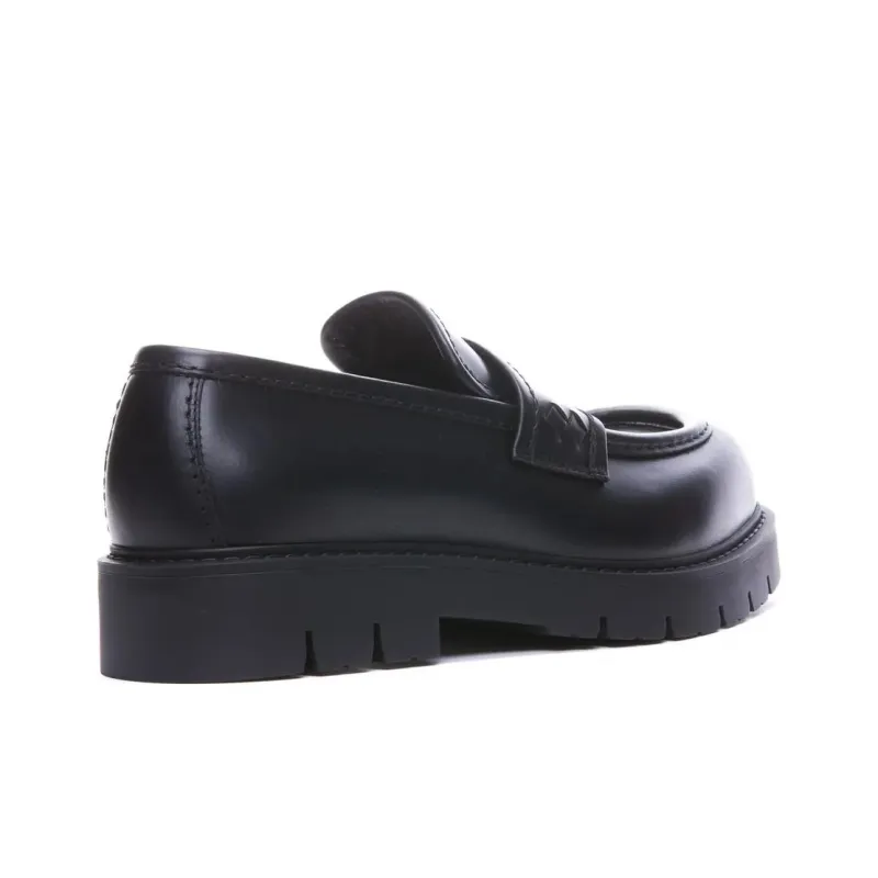 Bottega Veneta Haddock Loafers 4.5cm Men's Black-4