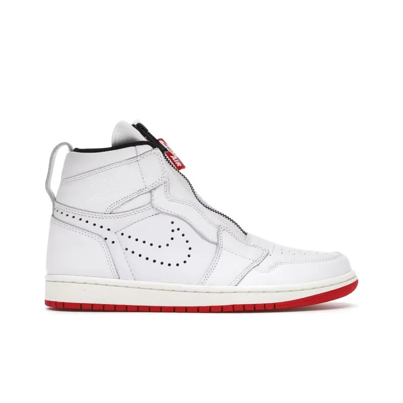 JORDAN 1 Retro High Zip White University Red-1