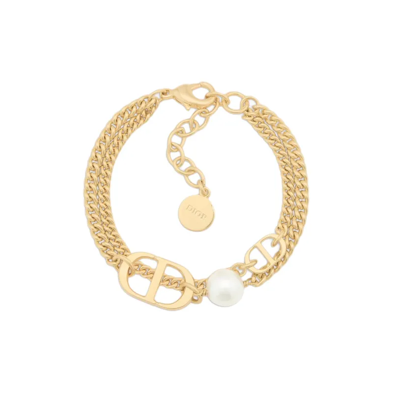 DIOR Metal, Resin, Pearl Bracelets Women's Gold-0