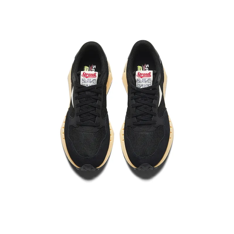 Sprandi Coastline Series Spandy Cushioning Height Increase Low Top Casual Shoes Men's Black-2