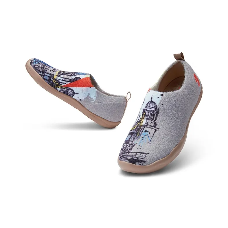 U.IN Painted Travel Shoes Toledo 1 German Silhouette Collection Low-Top Casual Shoes Unisex-3