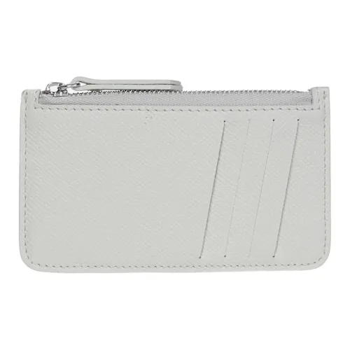 Maison Margiela Cow Leather Card Holder, Wallet Men's Gray
