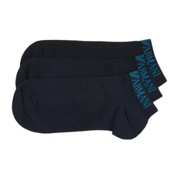 EMPORIO ARMANI Ankle Socks Men's 3 Pack Navy Blue