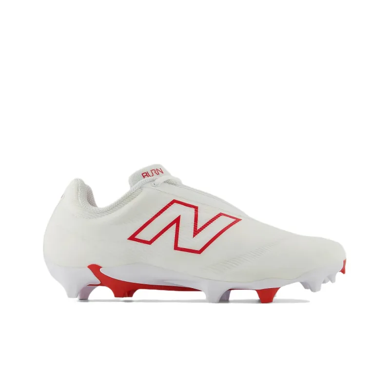 New Balance BurnX4 Slip Resistant Low Top Training Shoes Unisex White Red-1