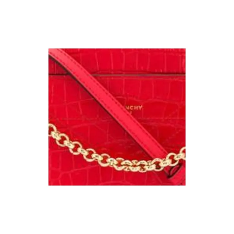 GIVENCHY Imitation Crocodile Leather Handbag Shoulder Bag Women's Red-1