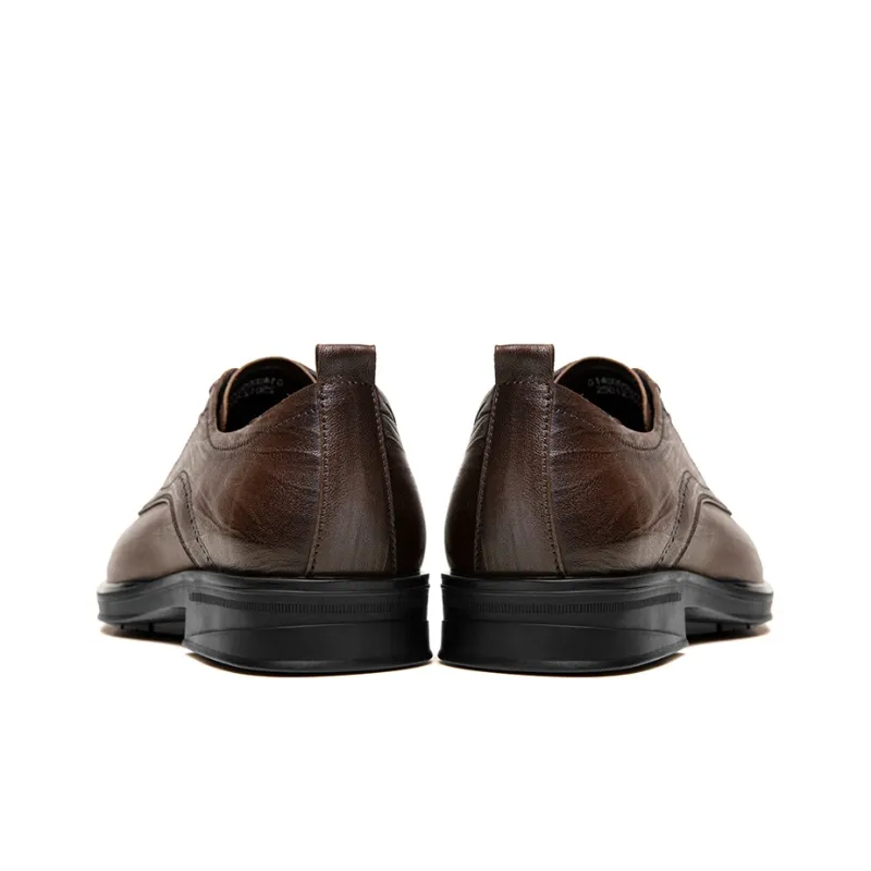 CAMEL Dress Shoes Men Low Top Black/Brown-3