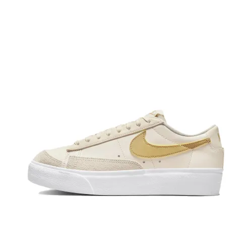 Nike Women's Blazer Low Platform 'Pale Ivory Saturn Gold'