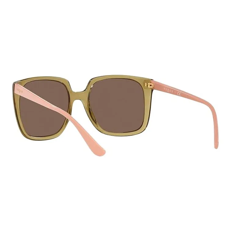 VOGUE Irregular Shape Sunglasses Women's Green-5