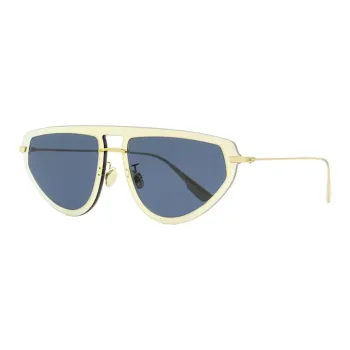 DIOR Plastic Metal Aviator Sunglasses Women's Gold