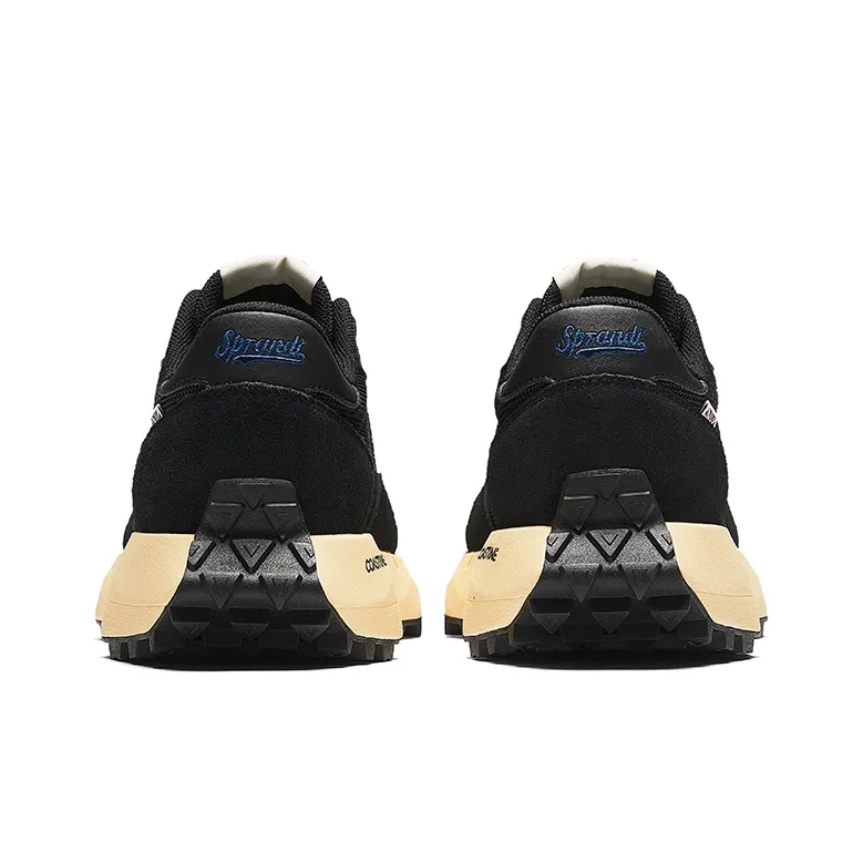 Sprandi Coastline Series Spandy Cushioning Height Increase Low Top Casual Shoes Men's Black-3