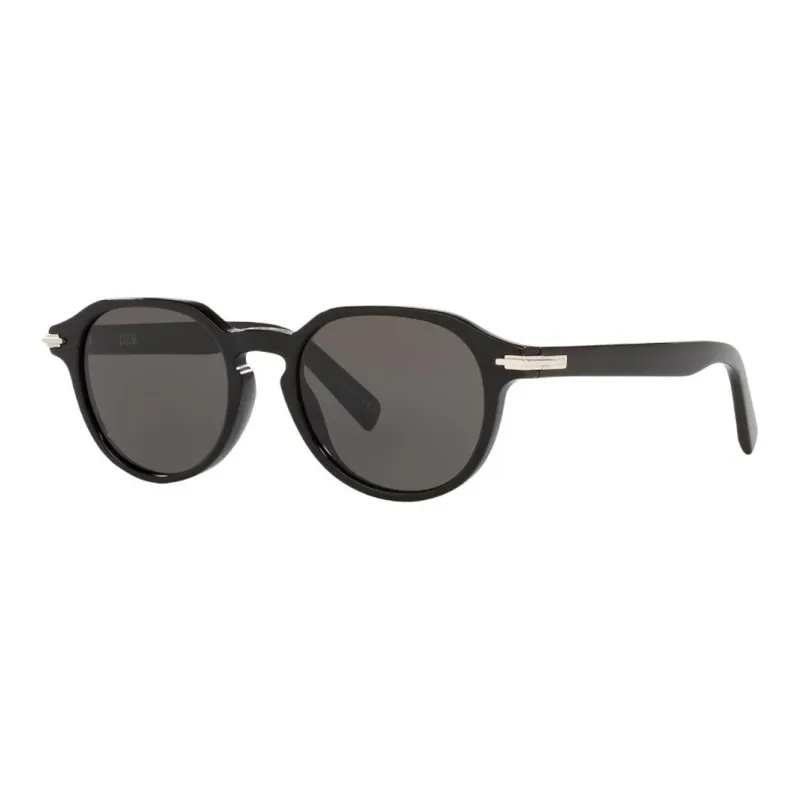 DIOR Acetate Irregular Shape Sunglasses Women's Black-0
