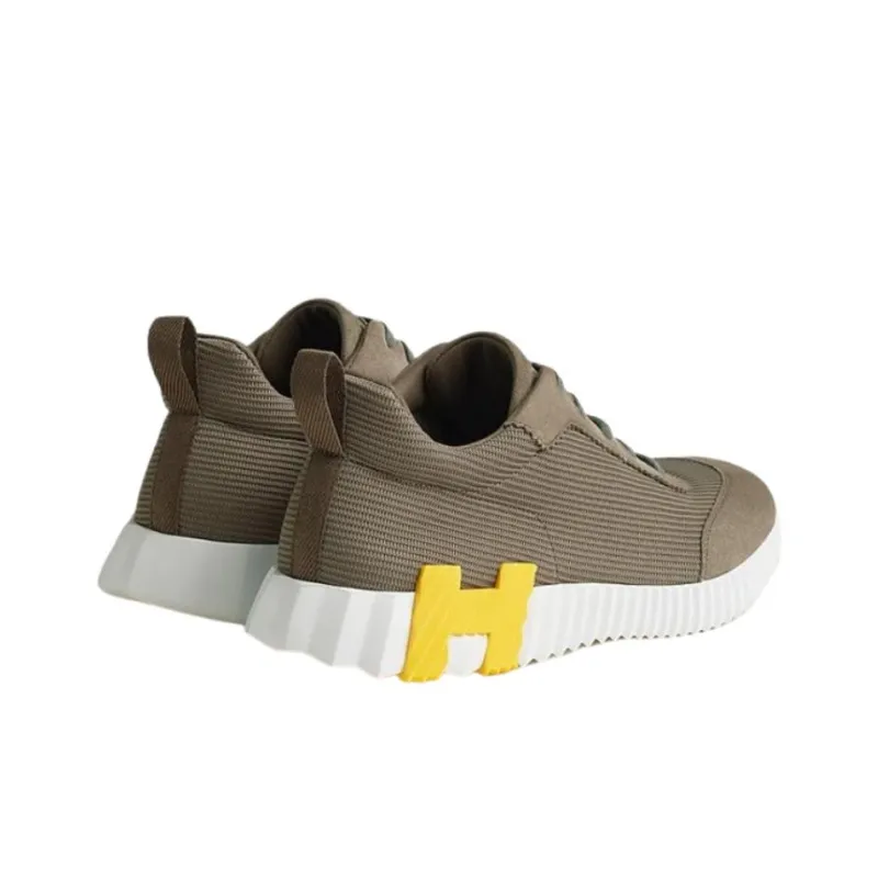 HERMES Bouncing Low Top Casual Shoes Men's Umber-3