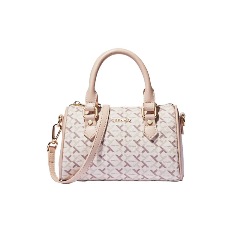 Teenmix PVC Small Handbag, Shoulder Bag, Crossbody Bag Trumpets Women's Cherry Blossom Pink-3