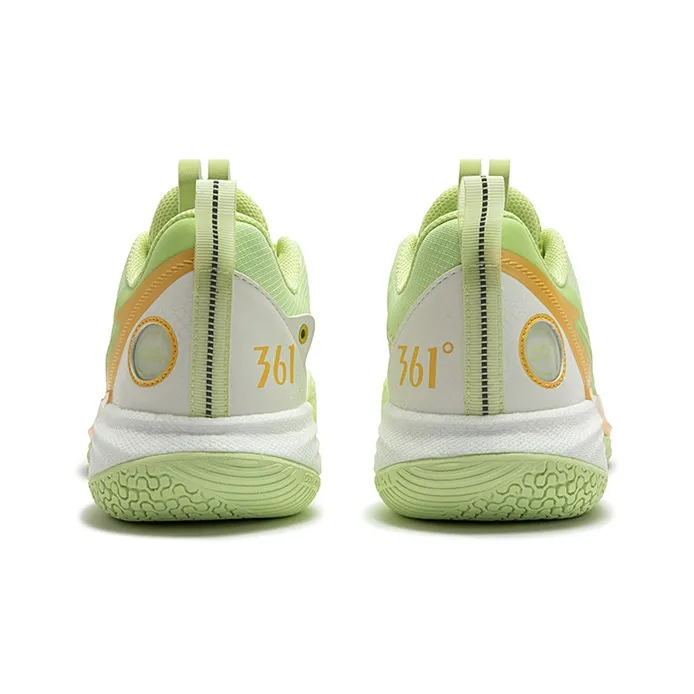 361° ONE MOTION Wave Series Basketball Shoes Men Low Top Light Fruit Green/Cheese Yellow-3