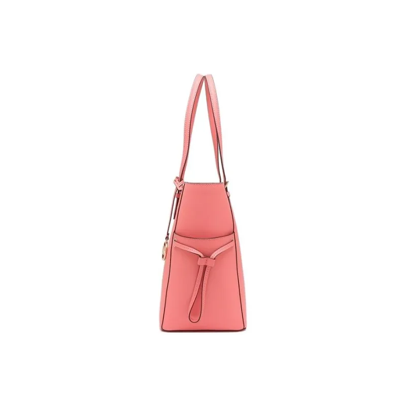 MICHAEL KORS Gilly Leather Tote Bag Shopping Bag Handbag Shoulder Bag Women's Grapefruit Color-3