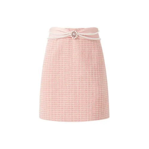 Misi,Camii Casual Short Skirts Women's Pink