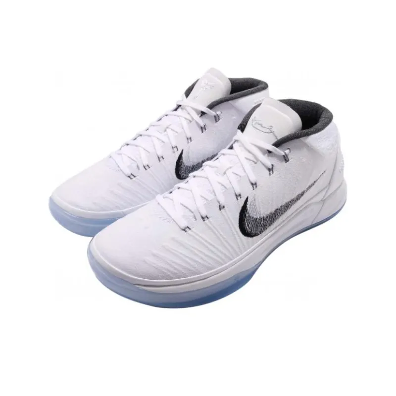 Nike Kobe AD Kobe Game-Ready Cushioned Slip-Resistant Mid-Top Basketball Shoes Men's White-2