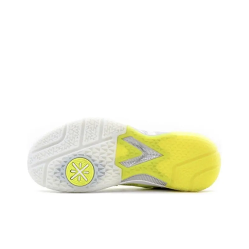 LiNing WOW 5 Low Top Basketball Shoes Men's Yellow White-2
