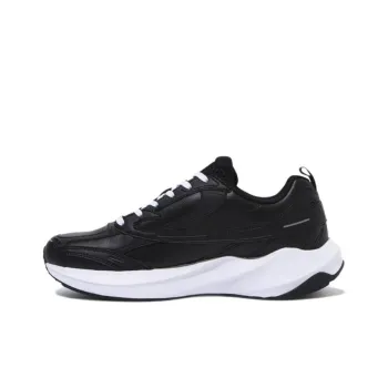 FILA Slip Resistant Low Top Running Shoes Unisex Black White