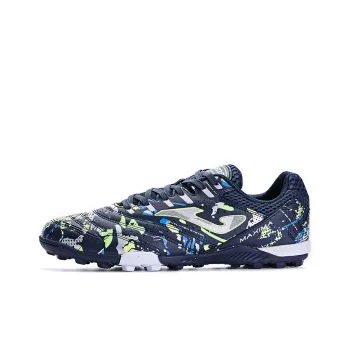Joma TF Rubber Broken Studs Abrasion Resistant Slip Resistant Soccer Shoes Men's Dark Blue