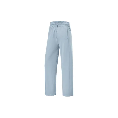 LiNing Fitness Series Knitted Sweatpants Women's Light Gray Blue