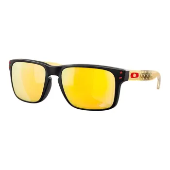 Oakley TR/Memory Plastic Irregular Shape Sunglasses Unisex Gold