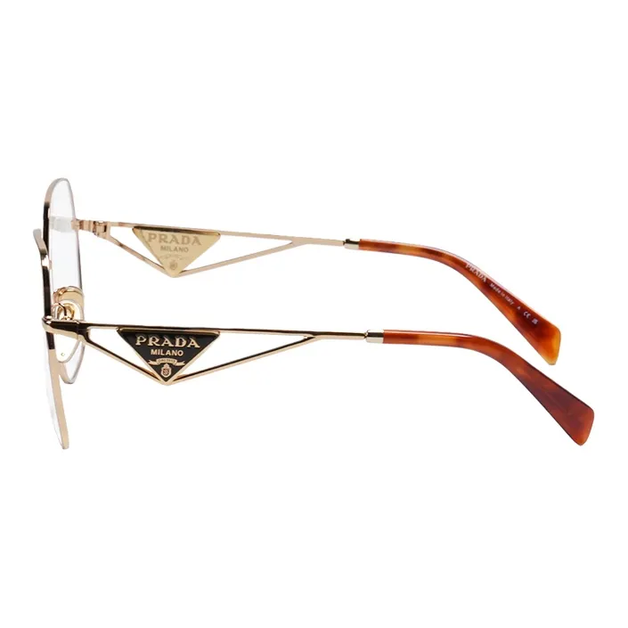 PRADA Alloy Irregular Shape Eyeglass Frames Women's-5