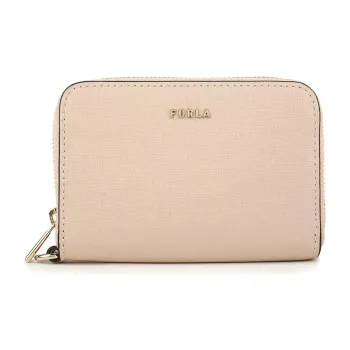 Furla Leather Wallet Mini Women's Beige