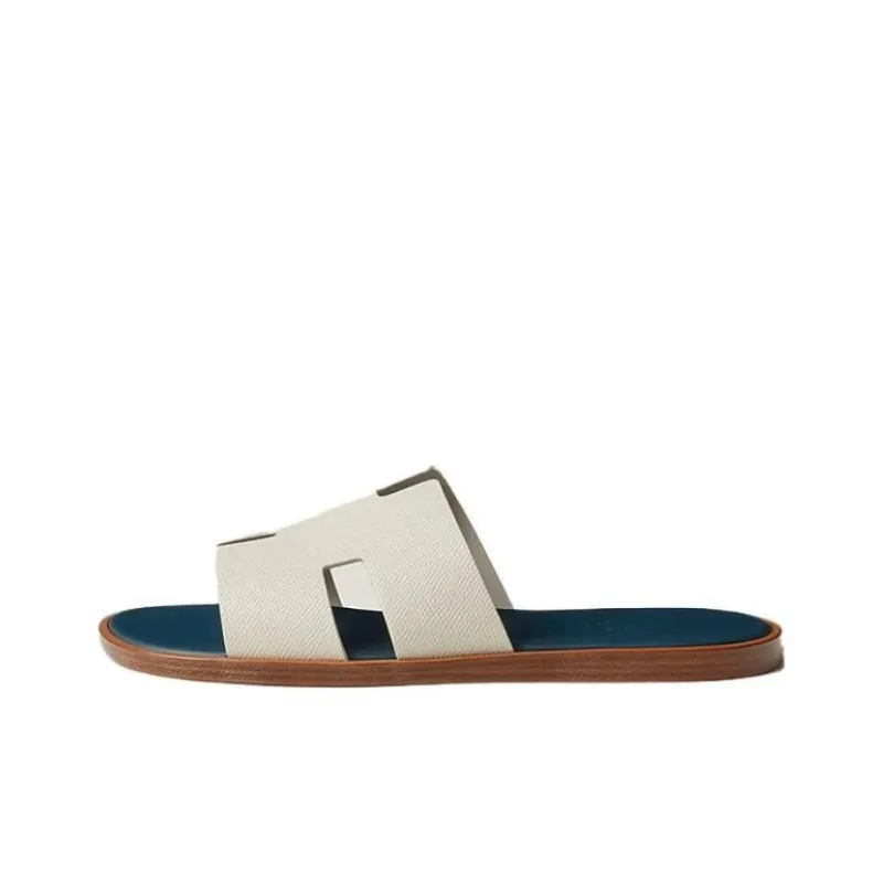 HERMES Izmir Slide Slippers Men's White-0