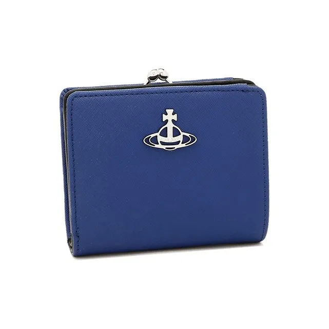 Vivienne Westwood Leather Wallet Women's Blue-1