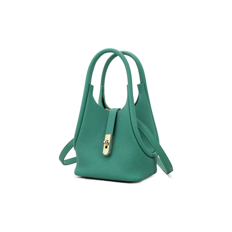 PIERRE CARDIN Cow Leather Shoulder Bag Regular Women's Black/Green/Brown/Red-10