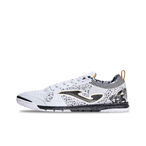 Joma IC/IN Anti Slip Wear Resistant Soccer Shoes Men's White Black