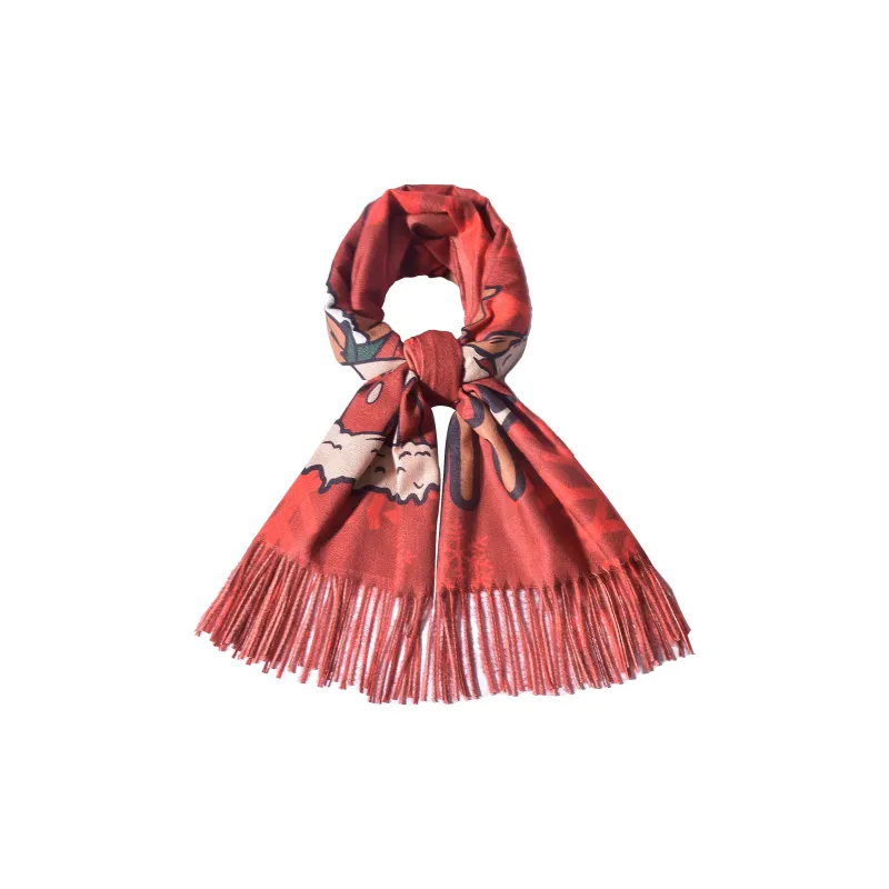 FireMonkey Knit Scarf Contact Customer Service For Writing A Greeting Card Unisex-2