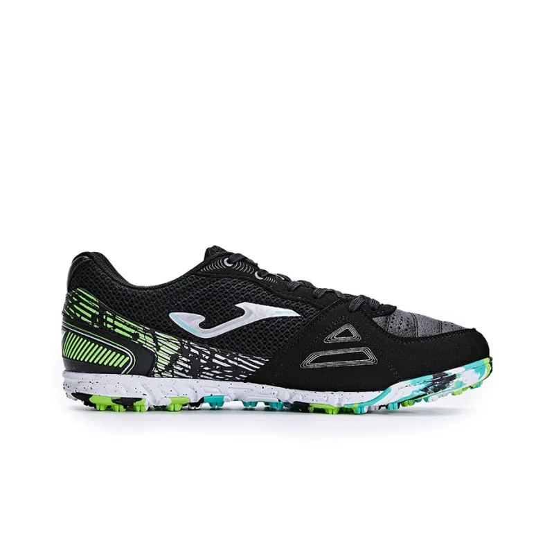Joma TF Rubber Broken Studs Anti Slip Wear Resistant Soccer Shoes Men's Black-1