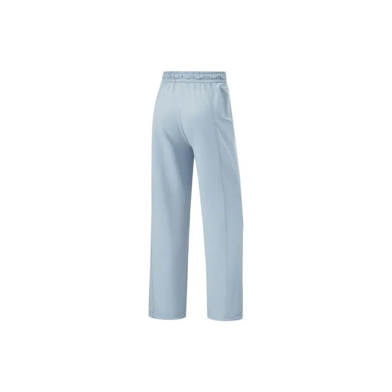 LiNing Fitness Series Knitted Sweatpants Women's Light Gray Blue-1