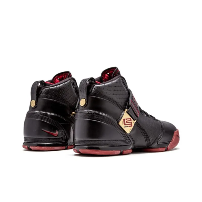 Nike LeBron 5 Black Crimson Metallic Gold-3
